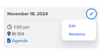 Edit Meeting Archive