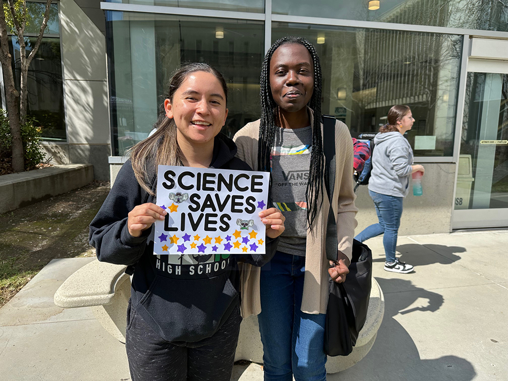 CSUSB students at Standup For Science event