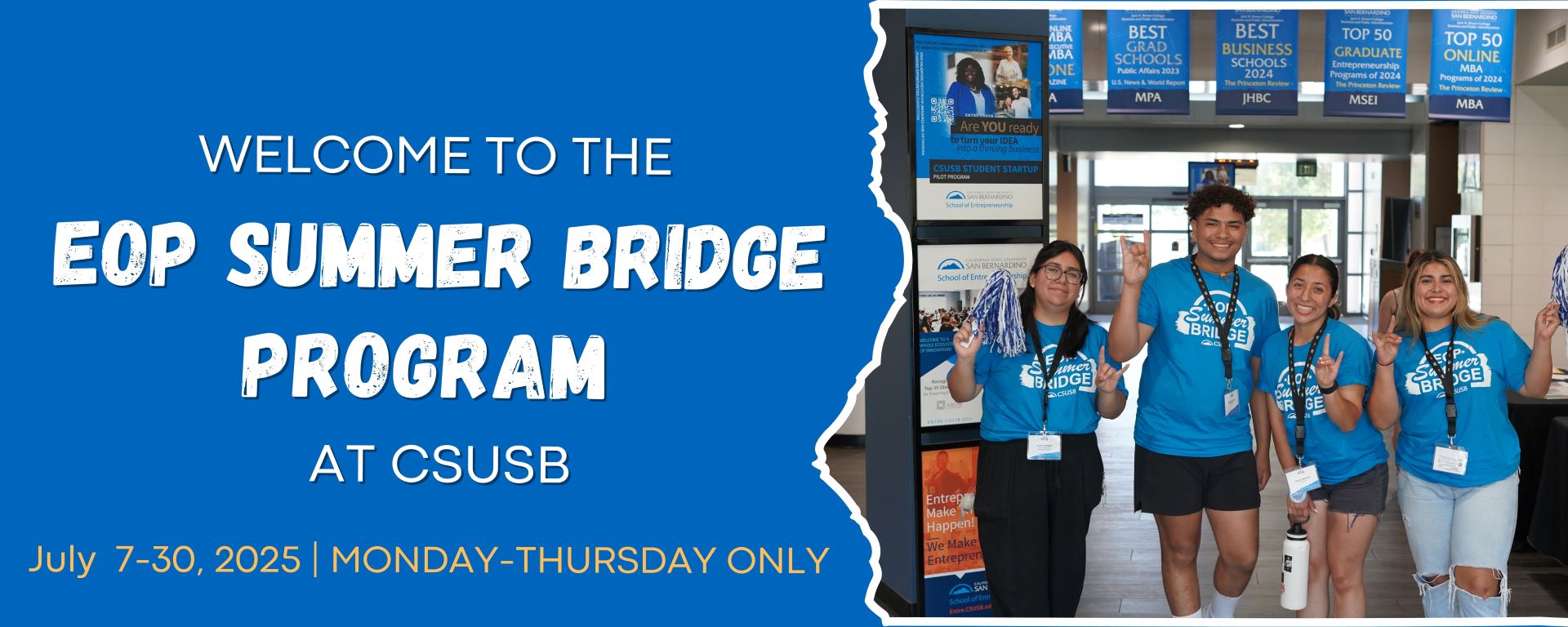 Welcome to the eop summer bridge program at csusb