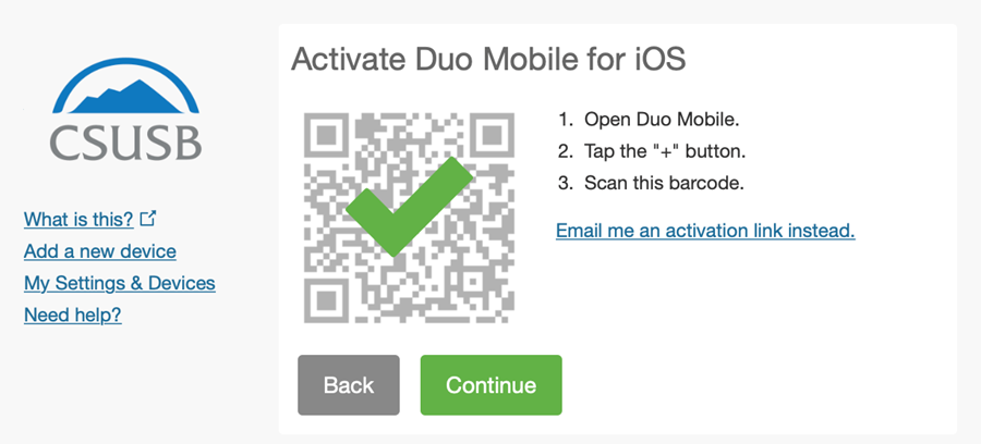 account connection established