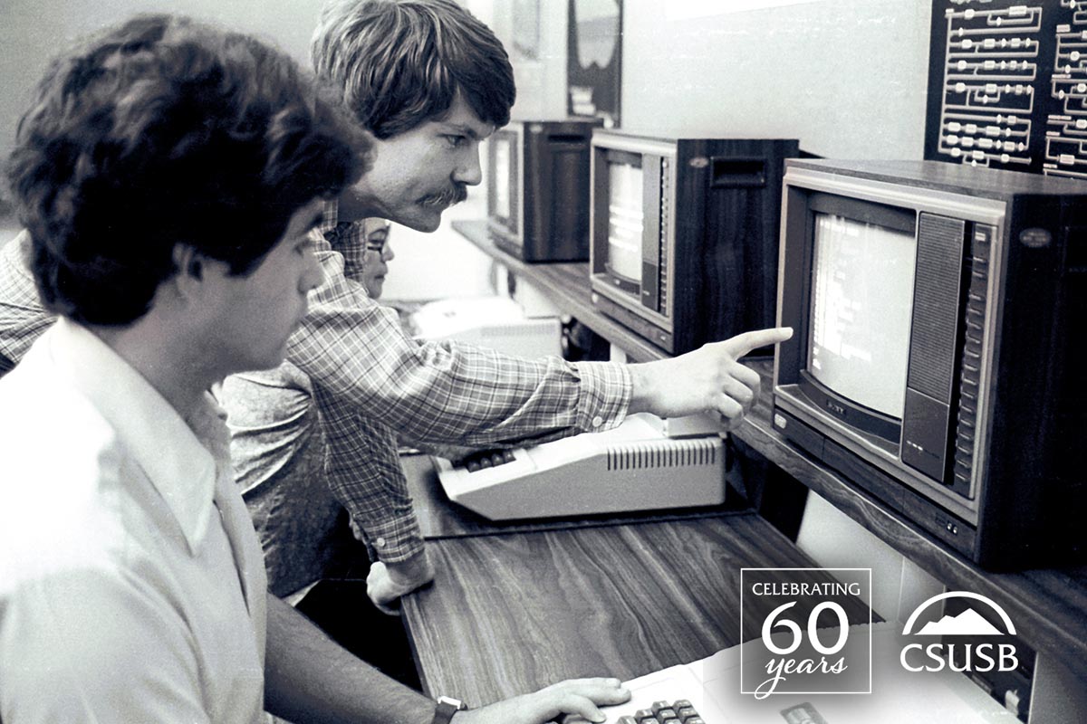 CSUSB student in the 1980s