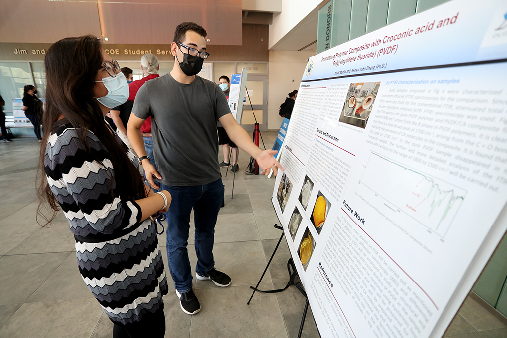 Dr. Joyce Pham and CREST Scholar David Murillo