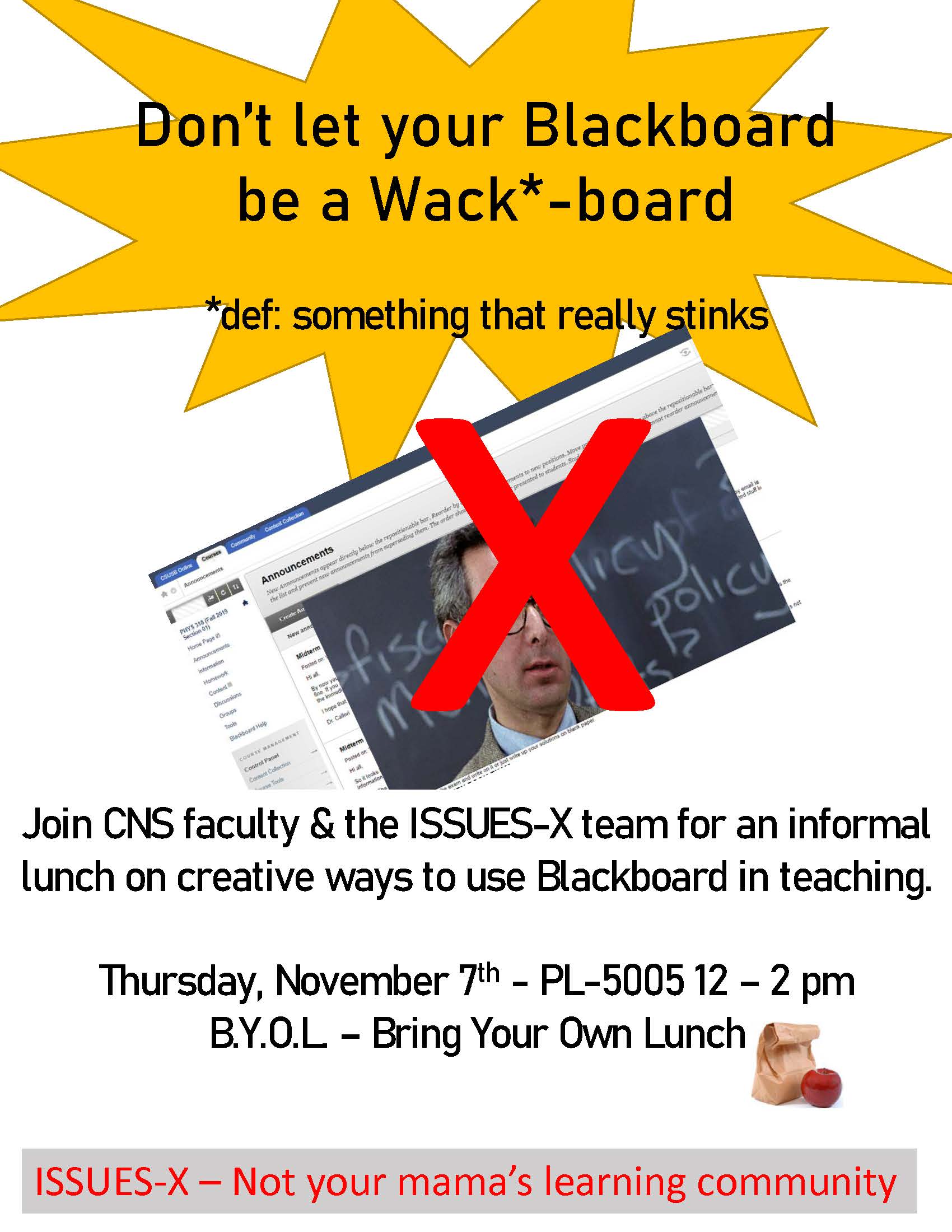 Blackboard Lunch Poster