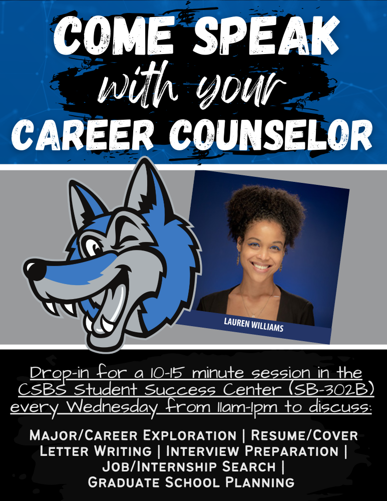 Meet your SBS Career Counselor flyer