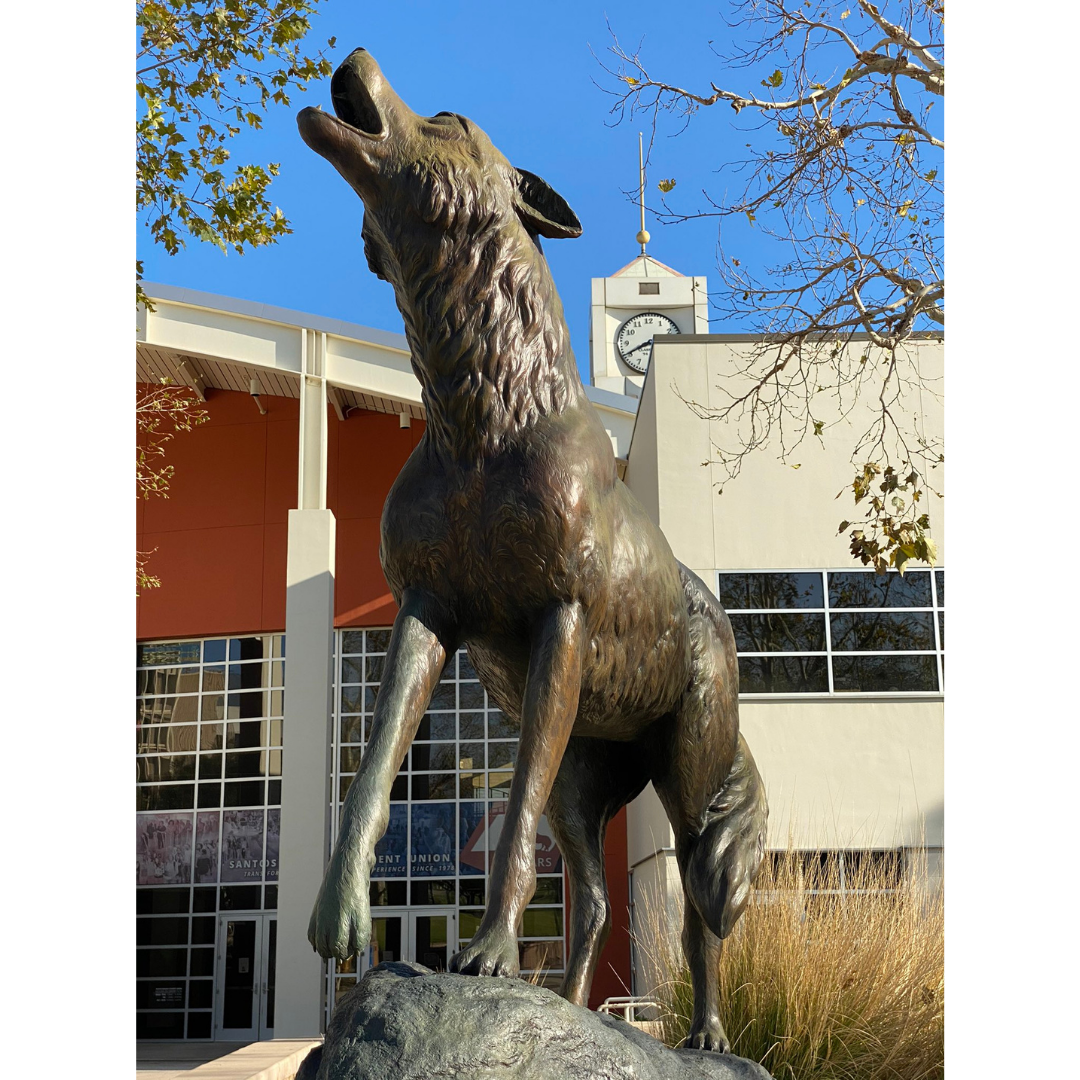 CSUSB Coyote Statue on Campus