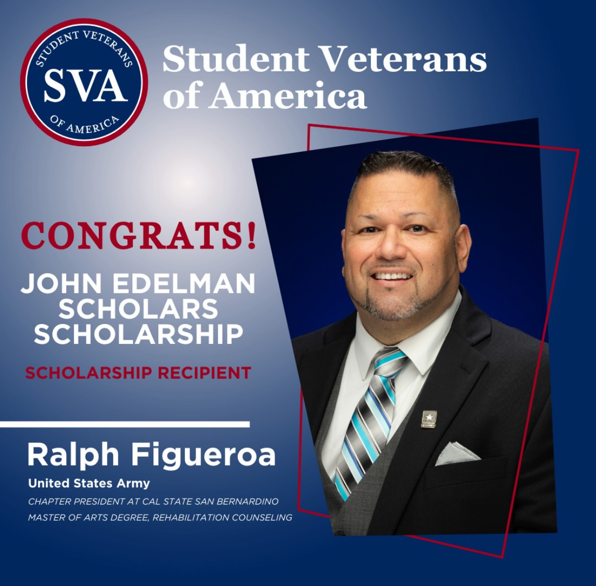 Ralph Figueroa, John Edelman Scholars Scholarship Recipient 