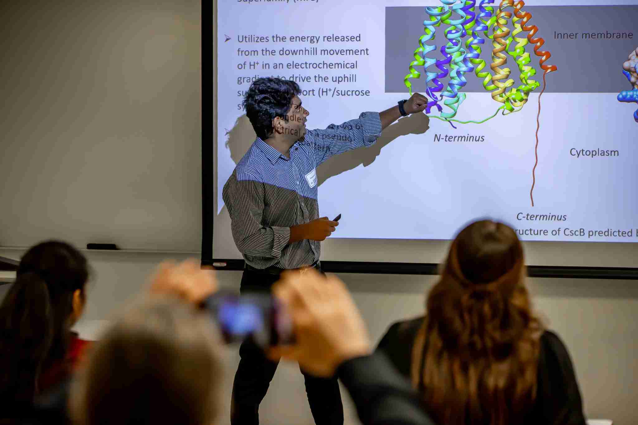 Student presents at the Undergraduate Summer Research Program Mini Conference