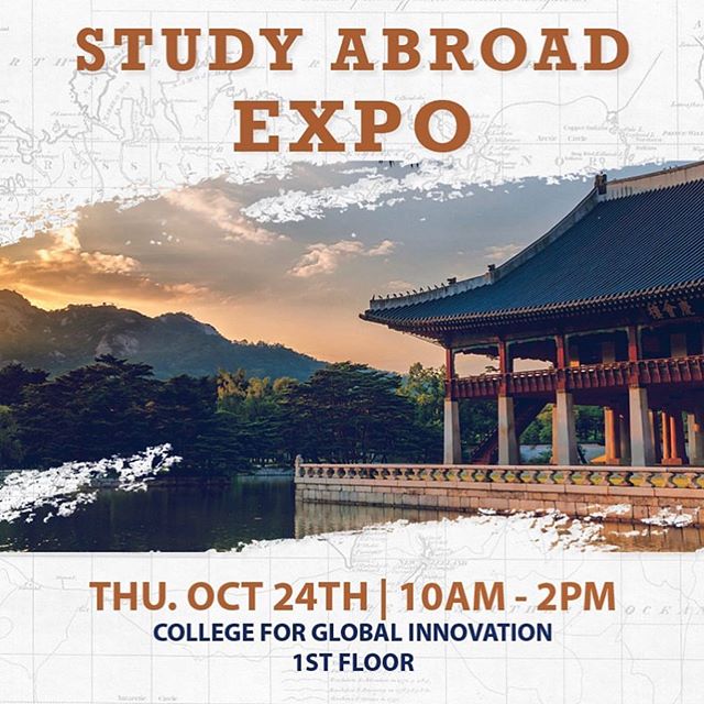 Expo Graphic. THU OCT 24th 10am - 2pm College for global innovation 1st floor