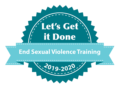 Approval seal for End Sexual Violence Training for 2019-2020